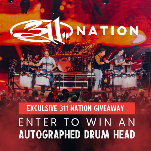 311 NATION SIGNED DRUM HEAD GIVEAWAY