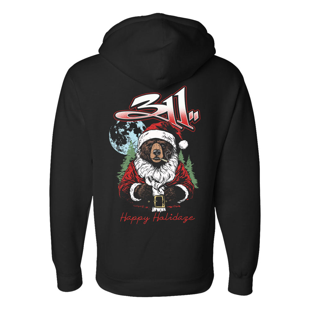 311 Bear Santa Hoodie - back